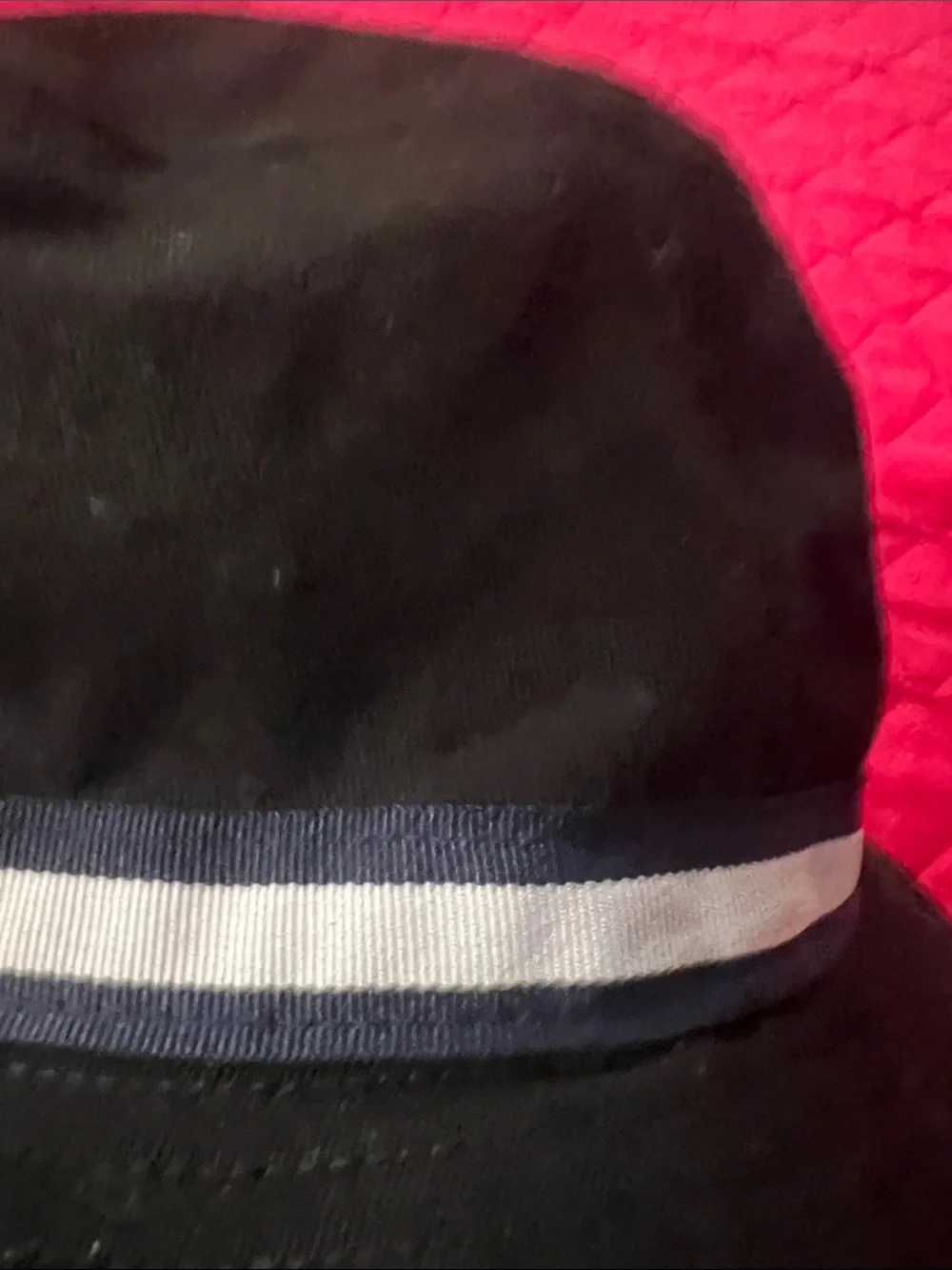 TaylorMade Unisex Black Bucket Hat with White Stripe
